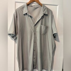 Vuori Light Gray Casual Button Down Shirt